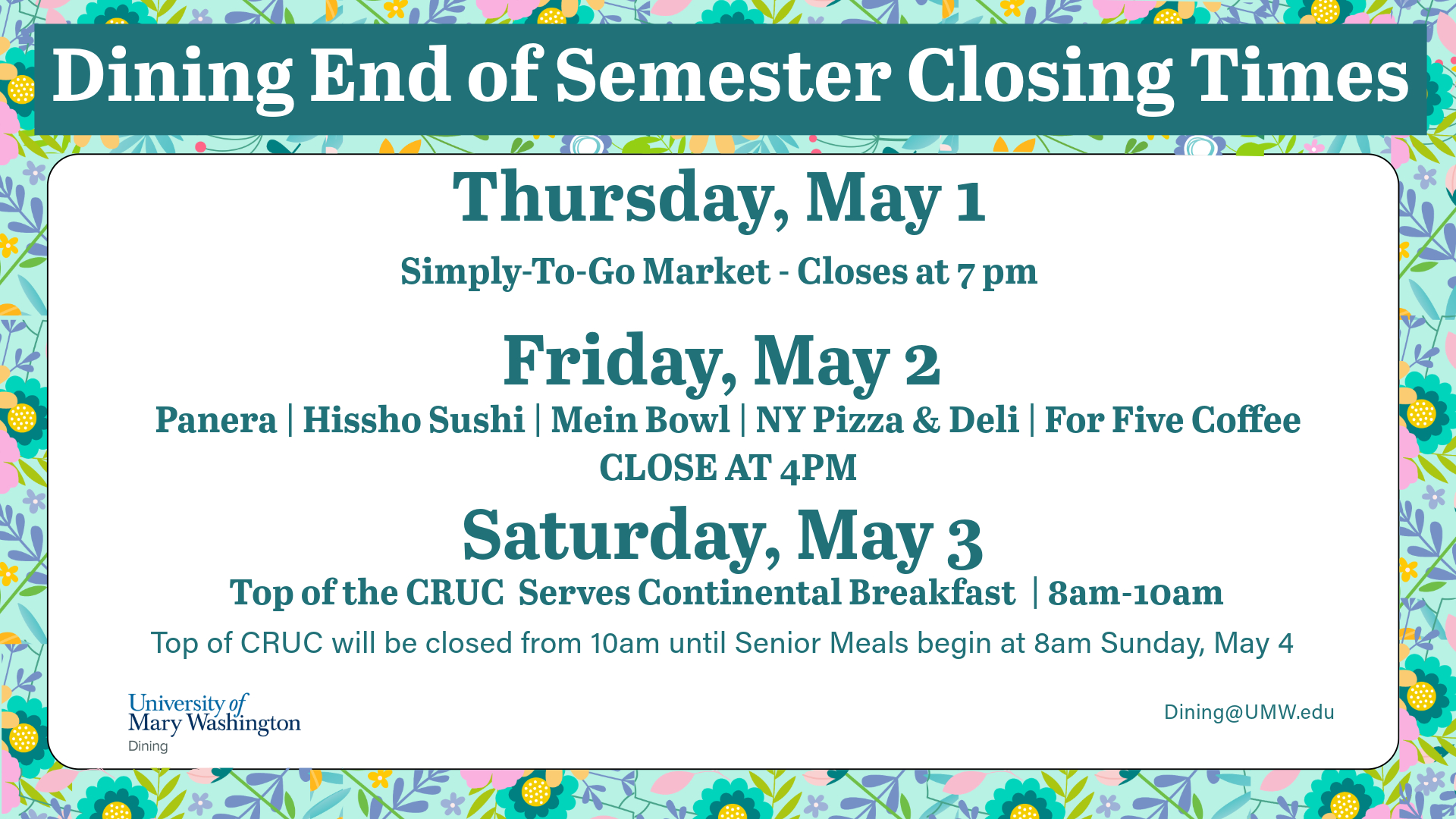 Closing Times Slide
