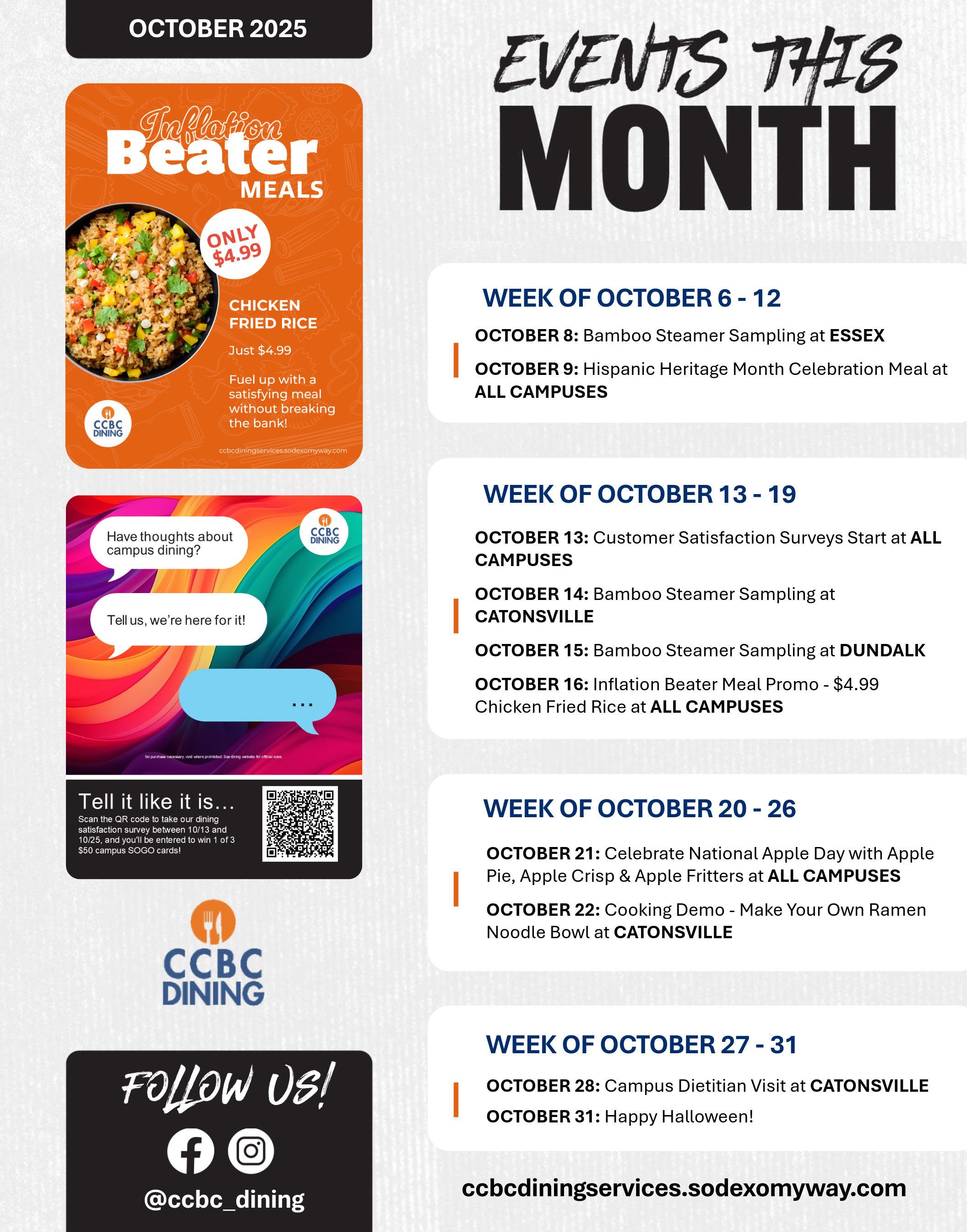 Monthly events