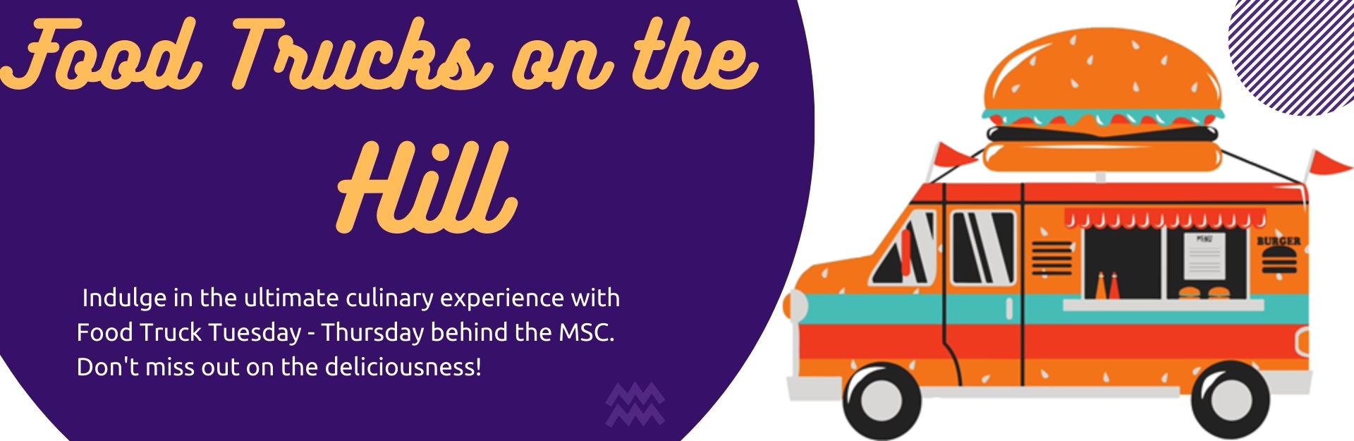 Food Trucks on the Hill banner