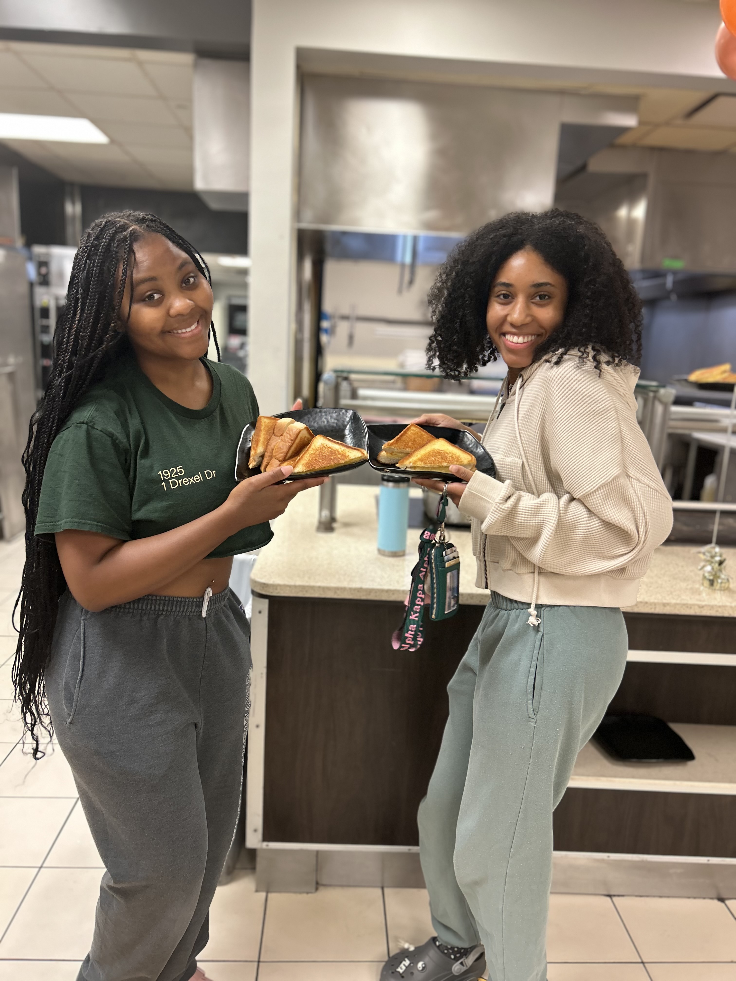 Students in Dining Hall 1