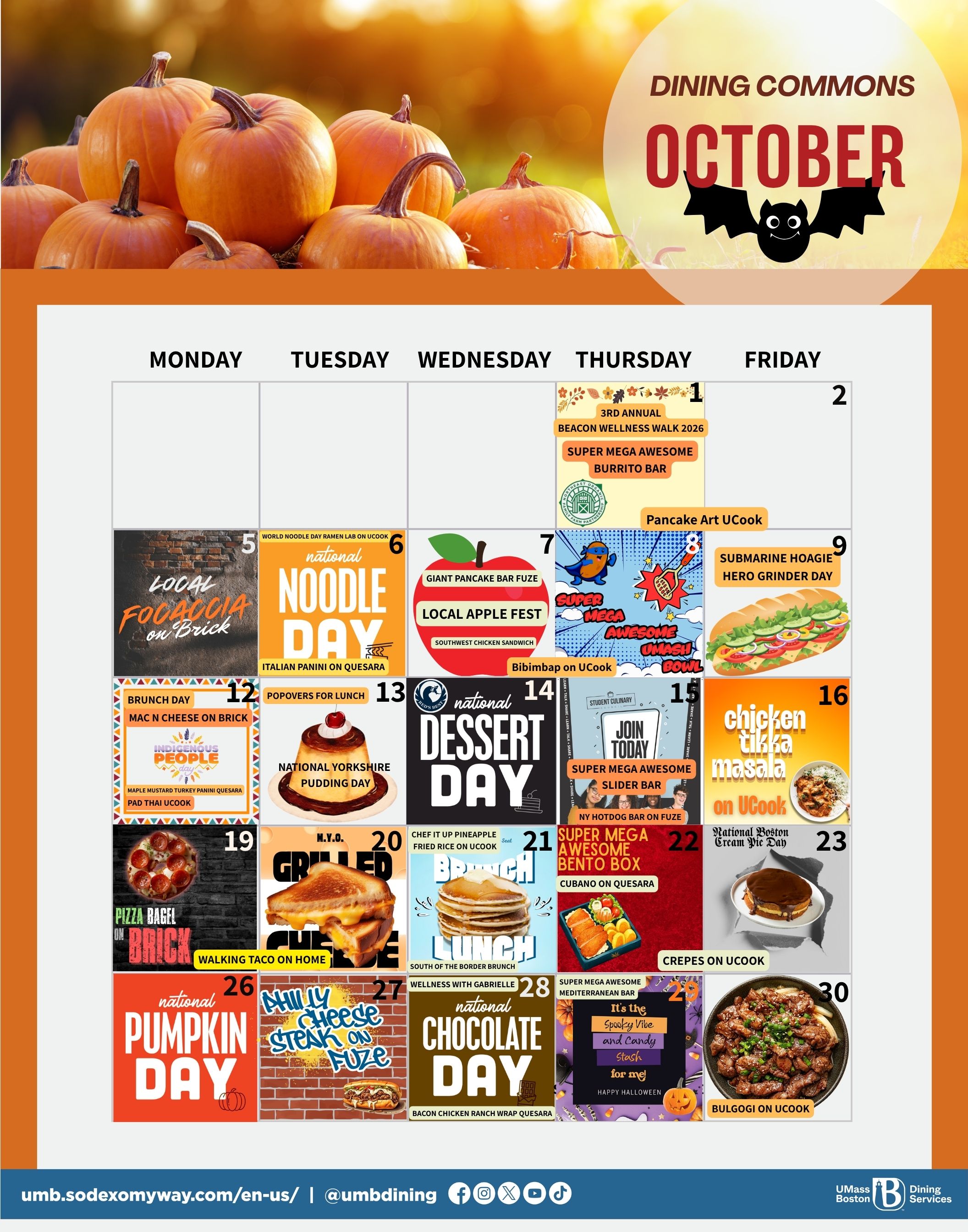 DiningCommons colorful september calendar