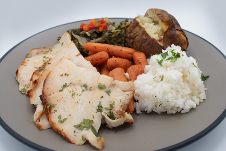 Healthy Meal from Simple Servings station