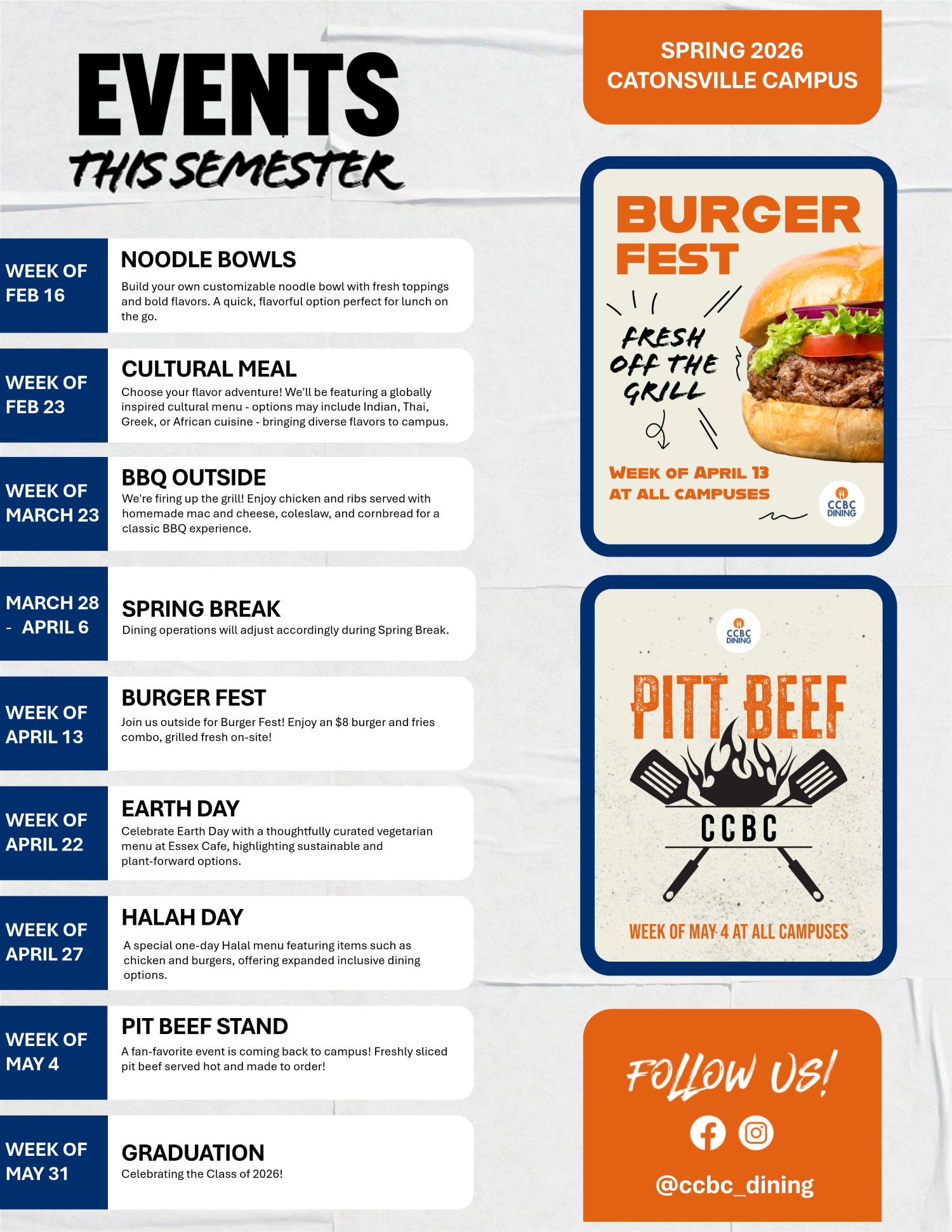 Spring 2026 Catonsville Calendar