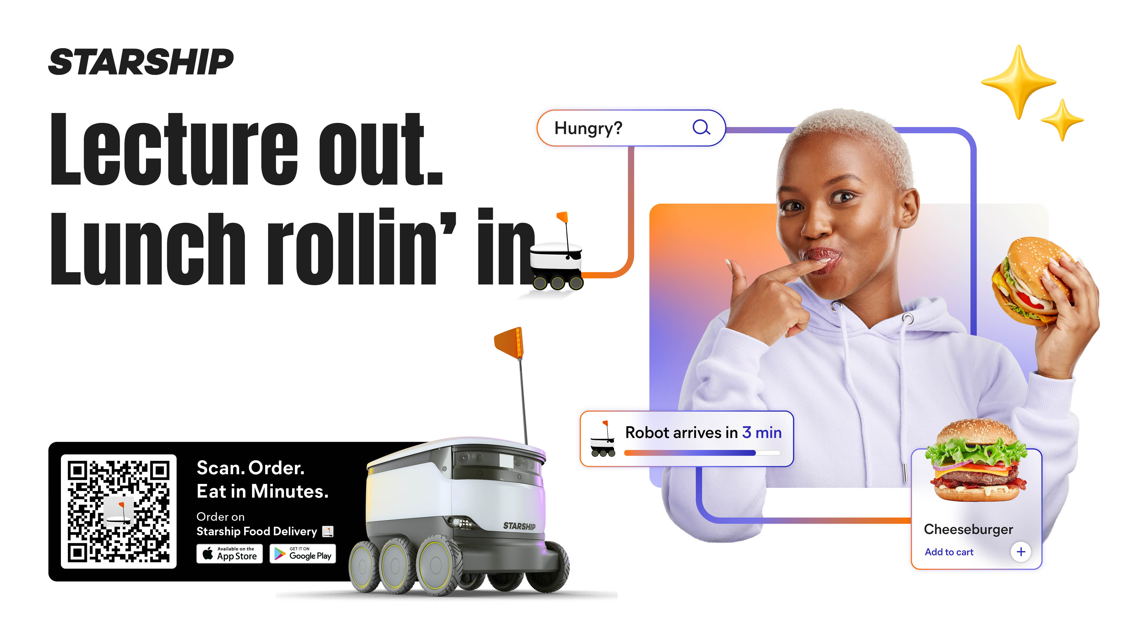 Starship Burger Banner