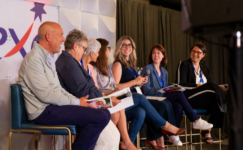 Sodexo speaker panel on stage